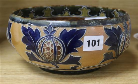A Royal Doulton bowl by V. Marshall